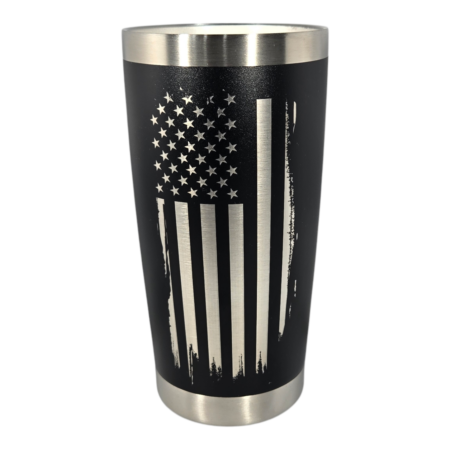20oz Stainless Steel Tumbler - Distressed Flag
